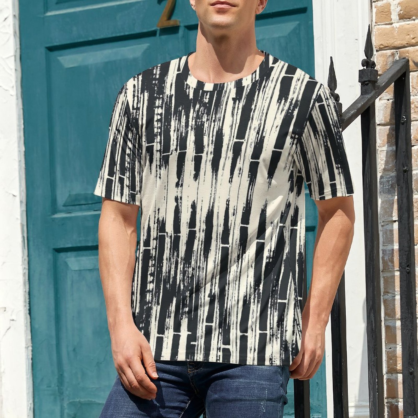 Summer T-Shirt Black Tie Dye T - Shibori Tie Dye ulasan dan harga