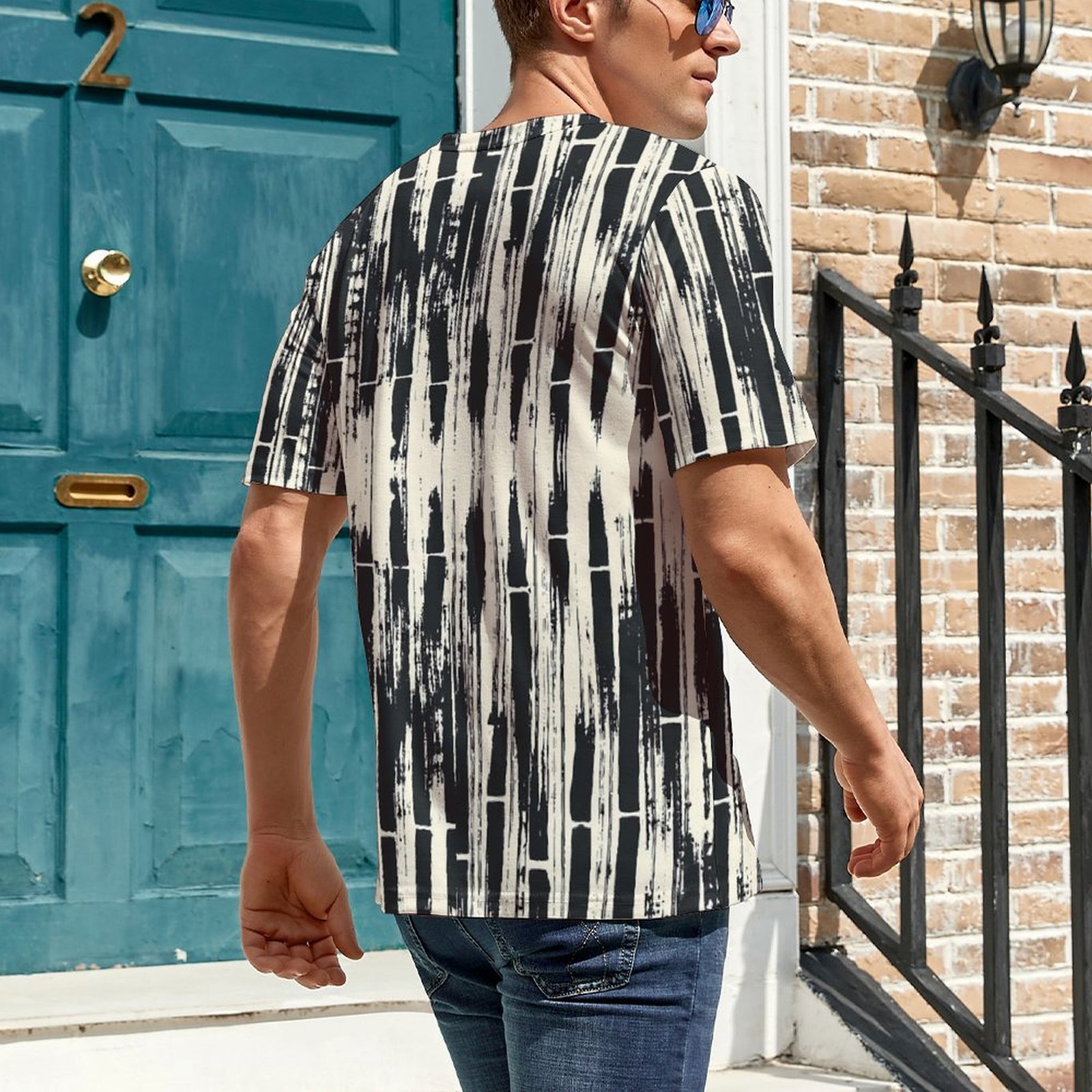 Summer T-Shirt Black Tie Dye T - Shibori Tie Dye ulasan dan harga