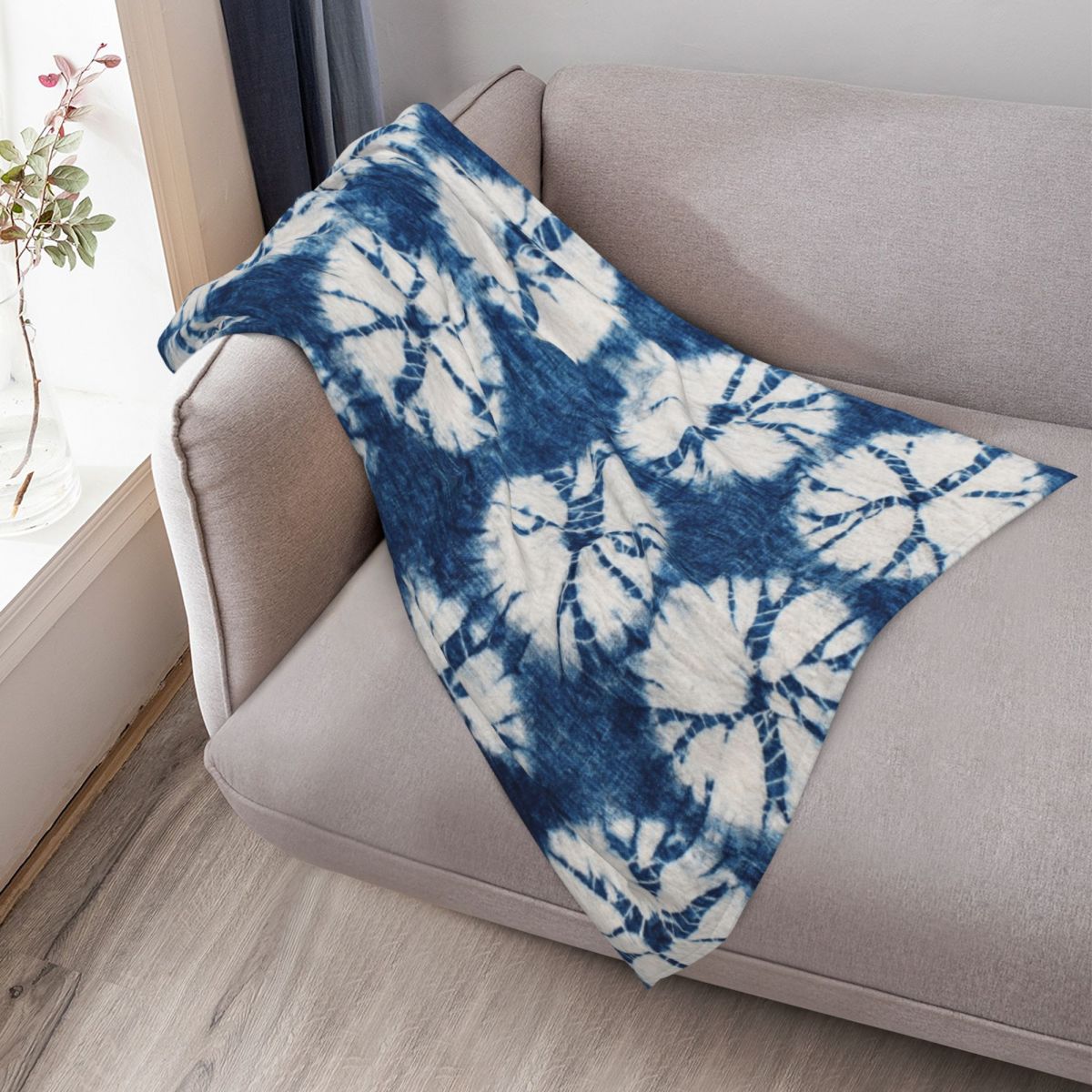Shibori Circles, Indigo, Tie D - Shibori Tie Dye ulasan dan harga