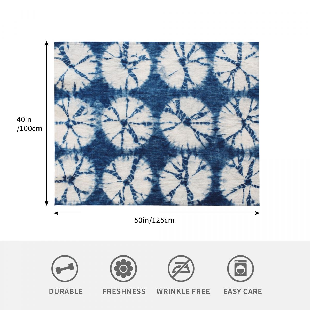 Shibori Circles, Indigo, Tie D - Shibori Tie Dye ulasan dan harga