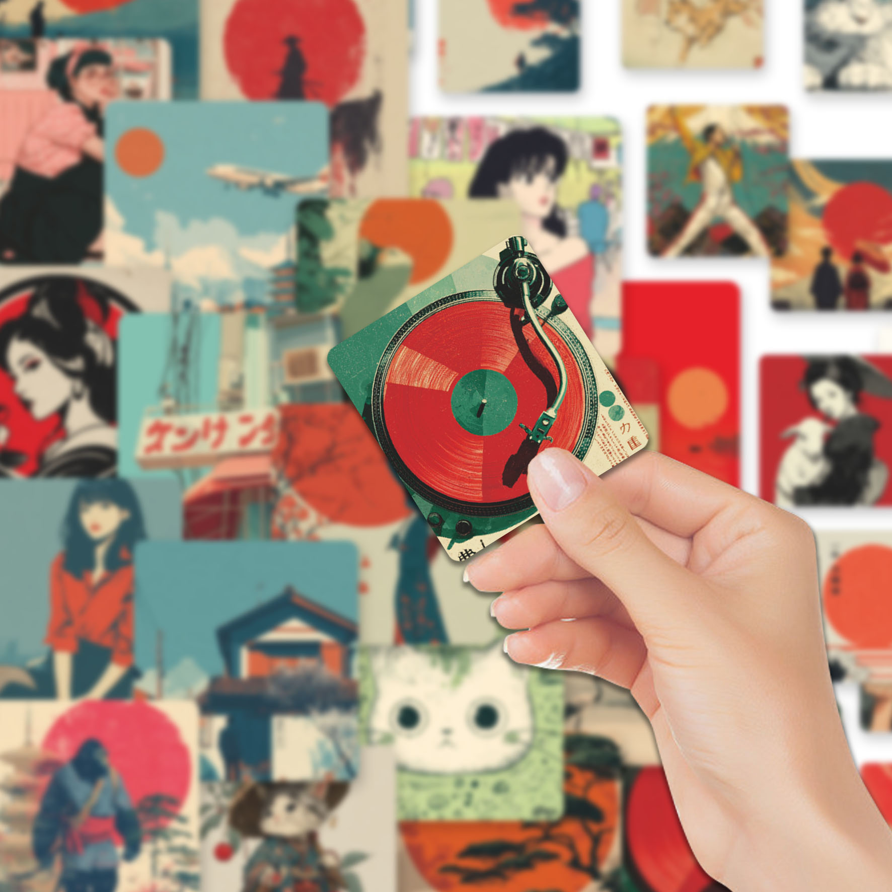 58pcs Japanese Lifestyle Vinyl - Japanese Lifestyle Culture ulasan dan harga