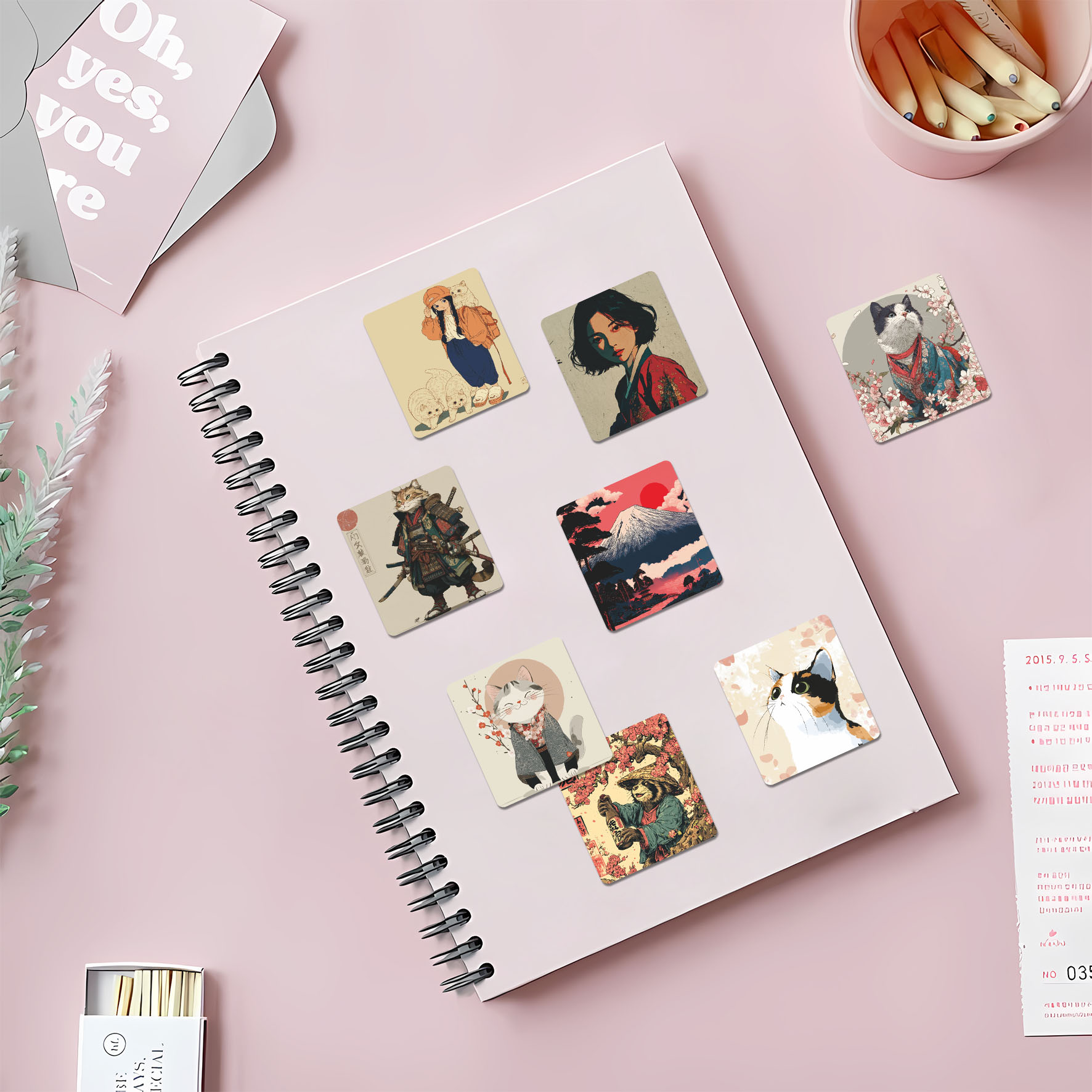 58pcs Japanese Lifestyle Vinyl - Japanese Lifestyle Culture ulasan dan harga