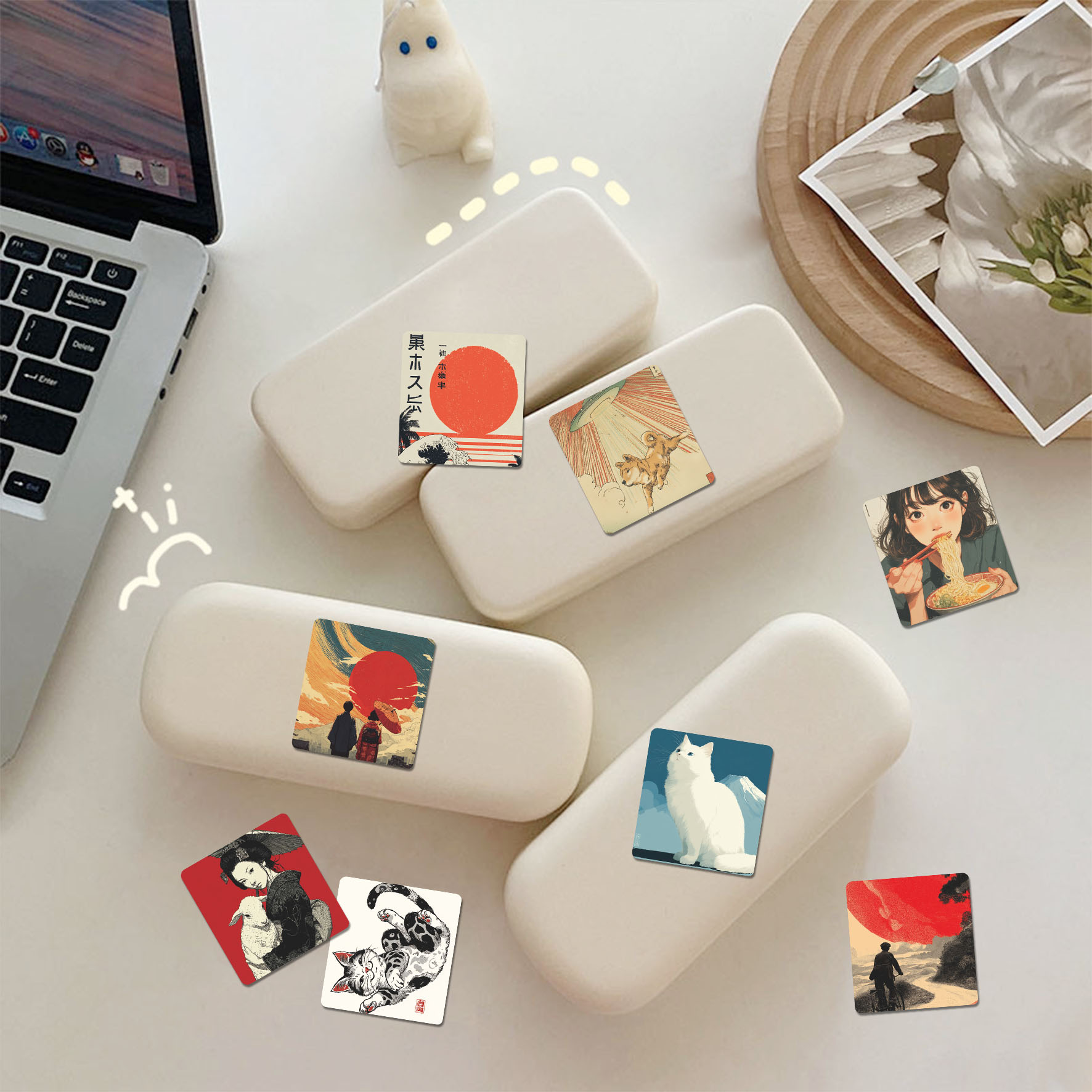 58pcs Japanese Lifestyle Vinyl - Japanese Lifestyle Culture ulasan dan harga