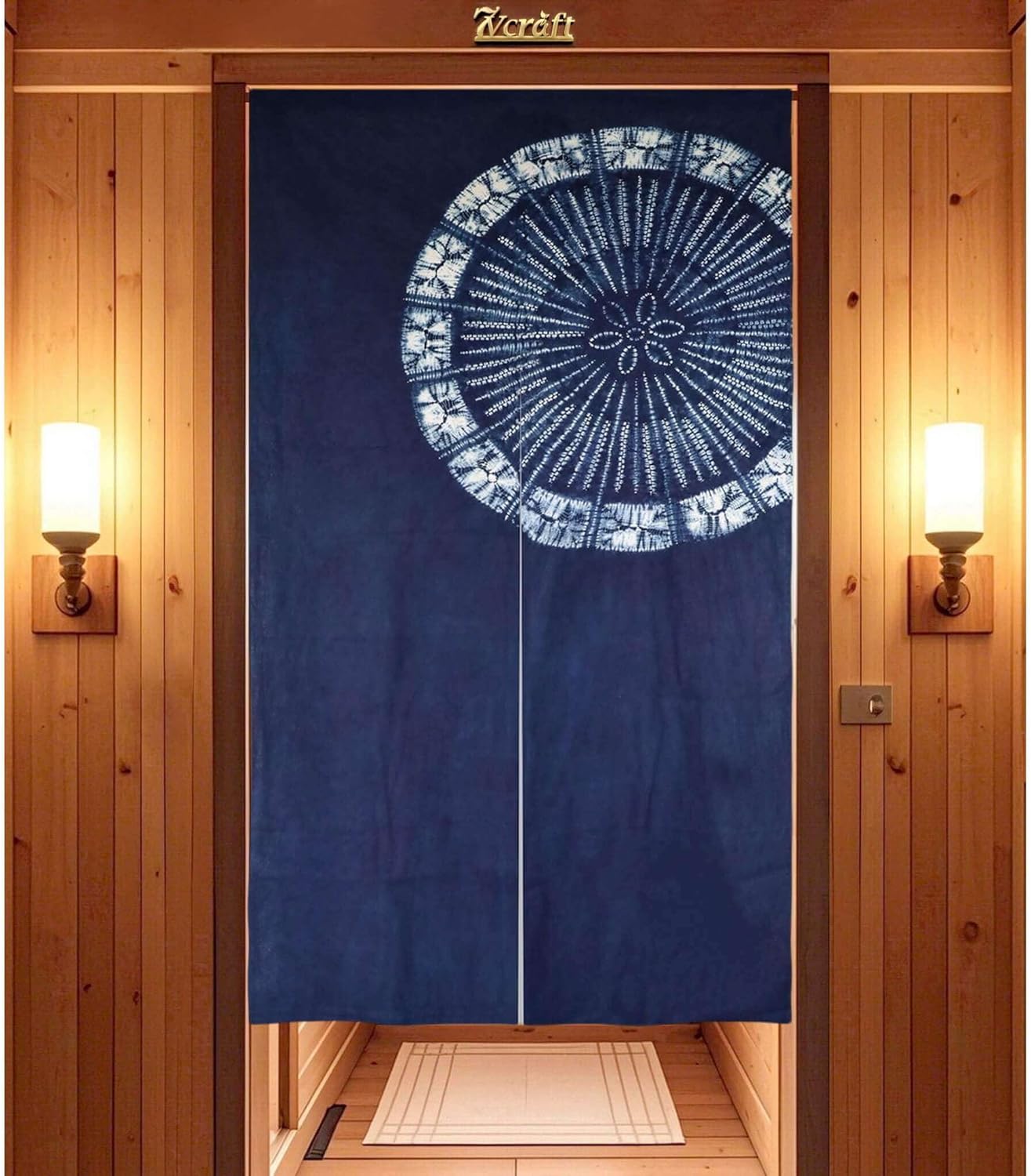 Hand Dyed Japanese  Curtain/Sh - Shibori Tie Dye ulasan dan harga