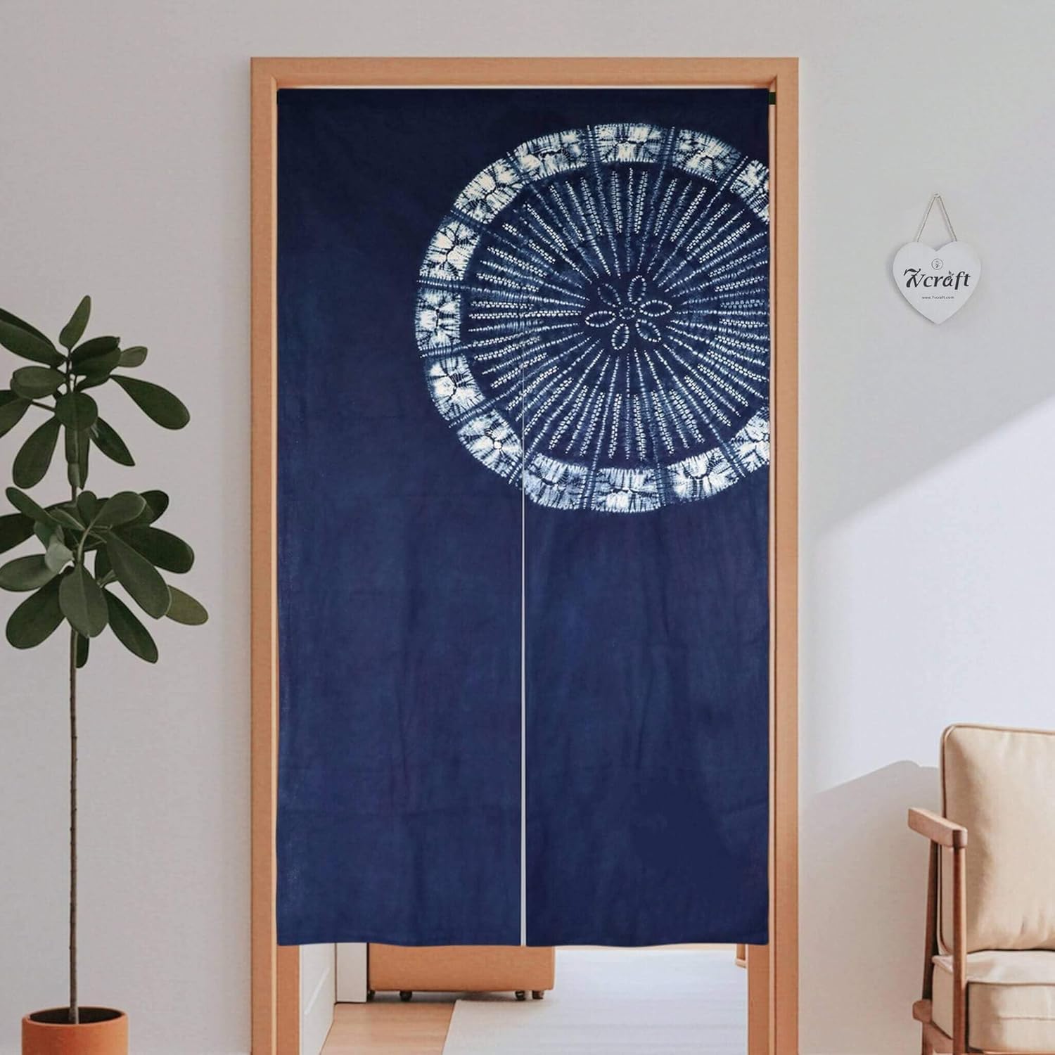 Hand Dyed Japanese  Curtain/Sh - Shibori Tie Dye ulasan dan harga