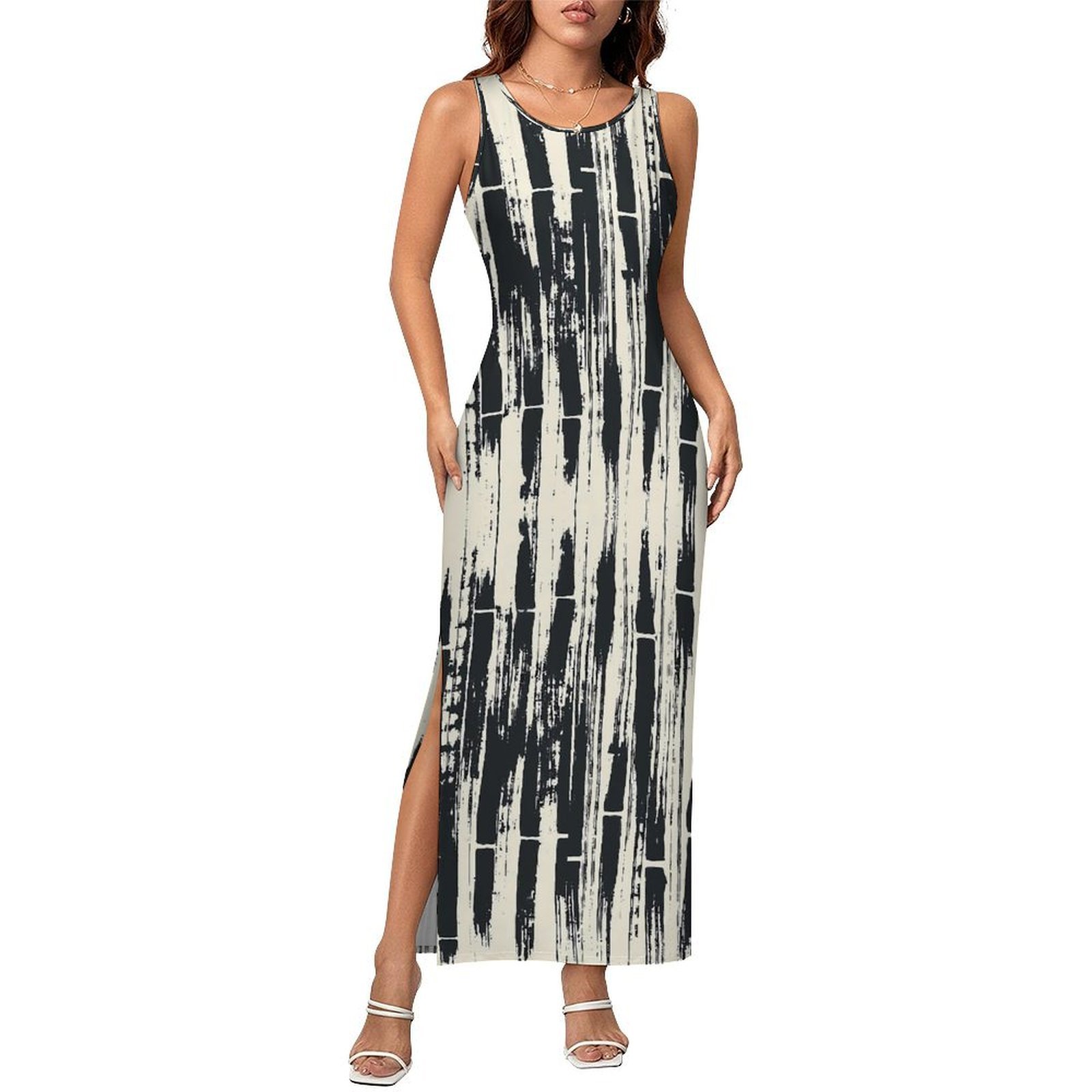 Black Tie Dye Dress Sleeveless - Shibori Tie Dye ulasan dan harga