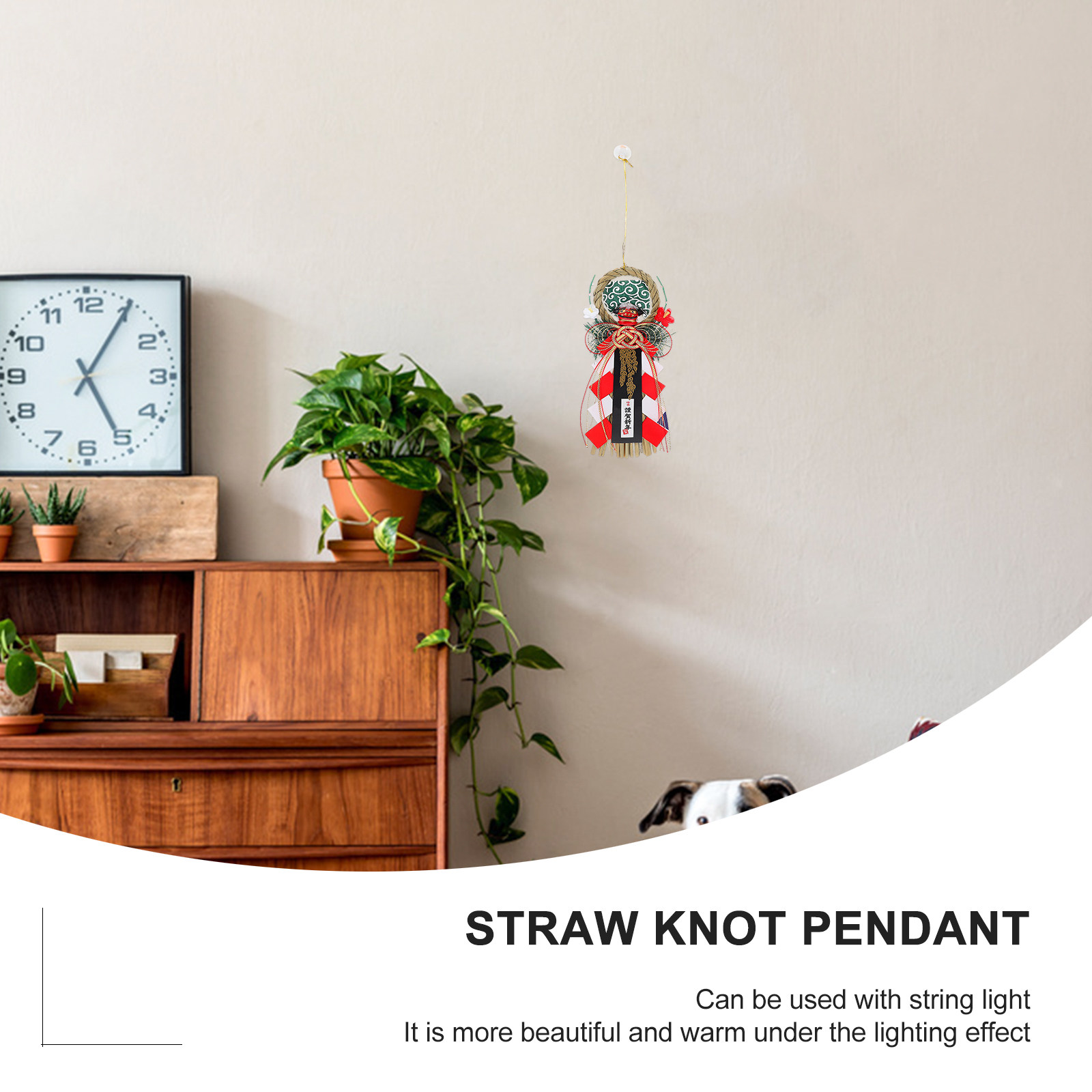 1Pcs Grass Knitted Pendant Han - Japanese Restaurant Lifestyle ulasan dan harga