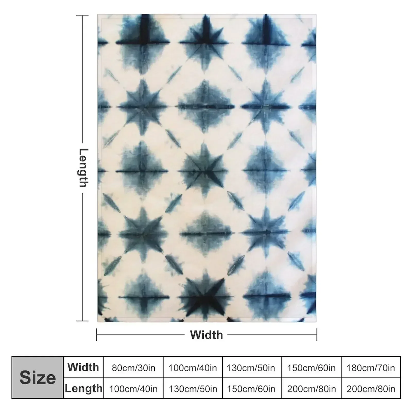 Shibori Tie Dye, Indigo Throw  - Shibori Tie Dye ulasan dan harga